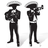 Beistle 58311 Mariachi Silhouette Stand-Ups, Asstd