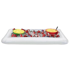 Beistle 59842 Inflatable White Buffet Cooler, 28"W x 4' 5&#190;"L