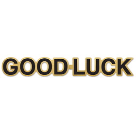 Beistle 59922 Foil Good Luck Streamer, gold, 5" x 35"