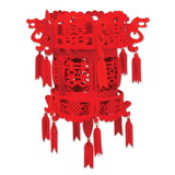 Beistle 59995 Felt Chinese Palace Lantern, assembly required, 18