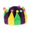 Beistle 60000 Plush Jester Crown, one size fits most, Price/1/Card