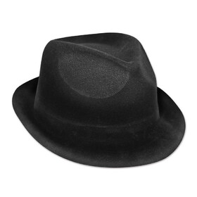 Beistle 60037-BK Velour Chairman Hat, black; plastic-backed velour; one size fits most
