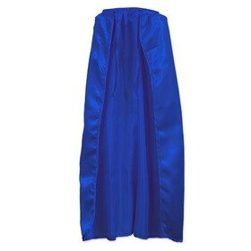Beistle 60062-B Fabric Cape, blue; string-tie closure, 30"