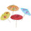 Beistle 60116 Boxed Party Parasol Picks, asstd colors, 4", Price/144/Box