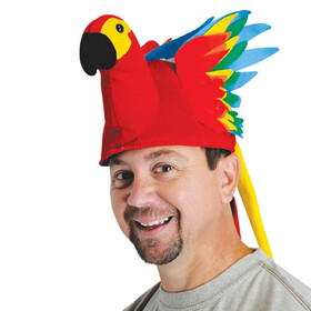 Beistle 60201 Plush Parrot Hat, one size fits most