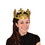 Beistle 60250-GD Plastic Jeweled King's Crown, gold; molded plastic; adjustable