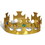 Beistle 60250-GD Plastic Jeweled King's Crown, gold; molded plastic; adjustable