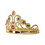 Beistle 60251-GD Plastic Jeweled Queen's Tiara, gold; molded plastic; adjustable