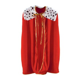 Beistle 60254 Child King/Queen Robe, red, 33"