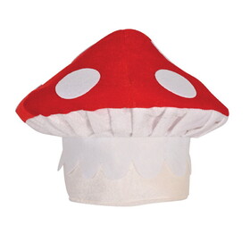 Beistle 60308 Plush Mushroom Hat, one size fits most