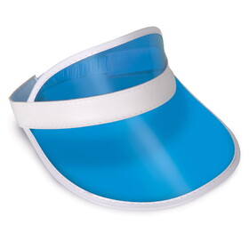Beistle 60313-B Clear Blue Plastic Dealer's Visor, one size fits most