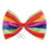Beistle 60340 Jumbo Rainbow Bow Tie, one size fits most; elastic attached, 7&#189;" x 11"