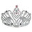 Beistle 60498 Plastic Bachelorette Party Tiara, w/faux gemstones; combs attached
