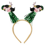 Beistle 60570 Hula Girl Boppers, attached to snap-on headband
