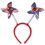Beistle 60579 Patriotic Pinwheel Boppers, stars & stripes design; attached to snap-on headband, Price/1/Card