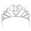 Beistle 60633-16 Glittered Metal 16 Tiara, 2 attachable combs included
