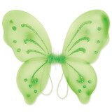 Beistle 60647-LG Fairy Wings, lt green; elastic armbands