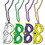 Beistle 60648 Mardi Gras Masks w/Beads, asstd colors, 4" x 7 &#190;" / 33", Price/4/Package