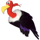 Beistle 60713 Plush Vulture Hat, one size fits most