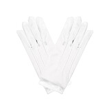 Beistle 60727-W Deluxe Theatrical Gloves, white; one size fits most