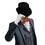 Beistle 60839-BK Satin Sleek Top Hat, black; one size fits most