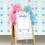 Beistle 60861 Gender Reveal Tally Board & Stickers, 1-board, 24-stickers: 12 blue & 12 pink, 20&#188;" x 13&#189;" &1&#188;" stickers