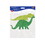 Beistle 60867 Dinosaur Cake Toppers, asstd green & lt green, 8" x 8&#189;" & 8&#189;" x 8"