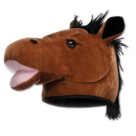 Beistle 60918 Plush Horse Head Hat, one size fits most