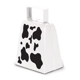 Beistle 60946 Cow Print Cowbell, 4