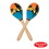 Beistle 60950-8 Tropical Fun Party Maracas, wood; hand decorated, 8"