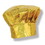 Beistle 60963 Prismatic Gold Chef's Hat, one size fits most