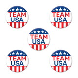 Beistle 60964 Team USA Party Buttons, 2