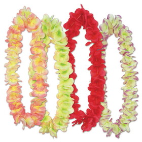 Beistle 60965 Aloha Floral Leis, asstd colors, 36&#189;"
