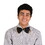 Beistle 60968-BKGD Fabric Bow Tie, black & gold; one size fits most; elastic attached, 3&#190;" x 7&#188;", Price/1/Package