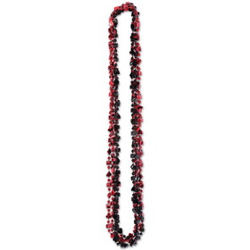 Beistle 60982 Casino Beads, asstd black & red, 33"