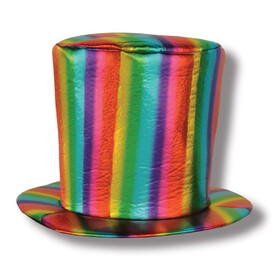 Beistle 66029 Fabric Rainbow Hat, one size fits most