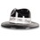 Beistle 66036-BK Black Plastic Fedora w/Music Band, one size fits most
