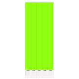 Beistle 66175-NL Solid Color Wristbands, neon lime; plastic, ¾