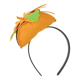 Beistle 66518 Taco Headband, attached to snap-on headband