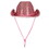 Beistle 66535-P Sequined Cowboy Hat, pink; one size fits most