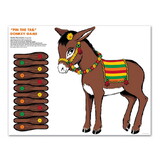 Beistle 66668 Donkey Game, blindfold mask & 12 tails included, 18½