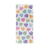 Beistle 70020 Candy Heart Cello Bags, twist ties included, 4" x 9" x 2"