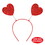 Beistle 70035 Sequined Heart Boppers, attached to snap-on headband, Price/1/Card