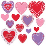 Beistle 70080 Valentine's Day Cutouts, prtd 2 sides; 2-4 , 6-6 , 4-9 , 2-12 , Asstd