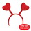 Beistle 70765-R Heart Boppers, attached to snap-on headband, Price/1/Card