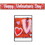 Beistle 70880 Met Happy Valentine's Day Fringe Banner, prtd 1-ply PET fringe, 8" x 5', Price/1/Package