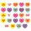 Beistle 74005 Candy Heart Stickers, 4&#190;" x 7&#189;", Price/4 Sheets/Package