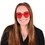 Beistle 77137 Heart Glasses, one size fits most, Price/1/Card