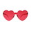Beistle 77137 Heart Glasses, one size fits most, Price/1/Card