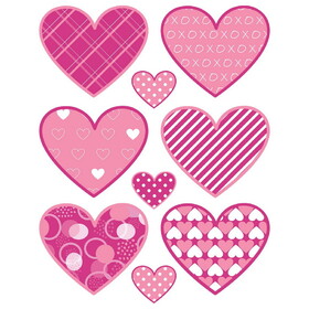 Beistle 77320 Valentine's Day Clings, 12" x 17" Sh